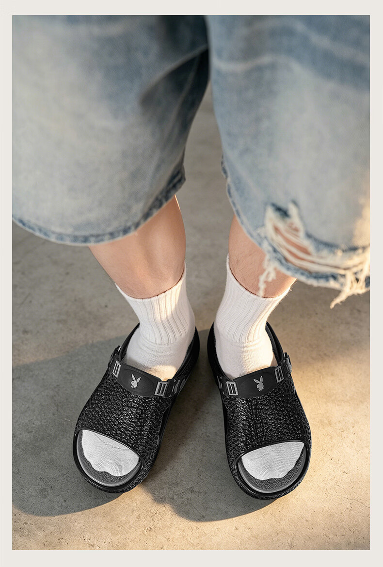 PLAYBOY Men's Squishy Flip Flops Summer 2026 New Outdoor Non-Slip Casual Beach Sandals 21