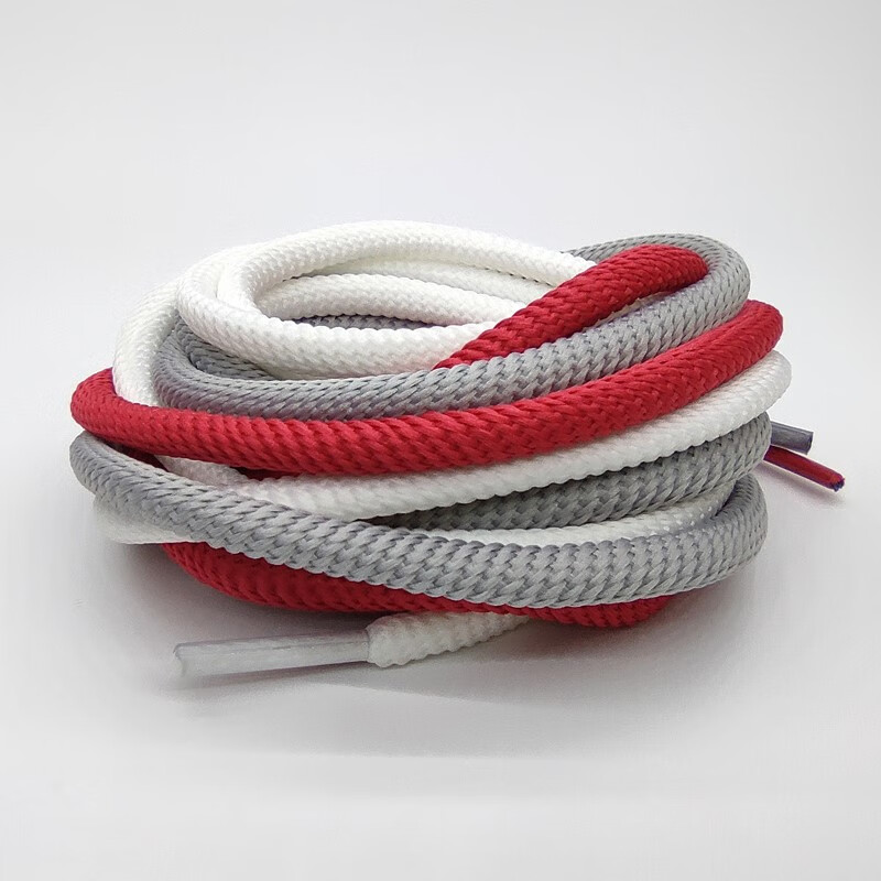 螺旋纹圆形鞋带适配安·踏休闲鞋霸道3老爹可口可乐粗鞋带原装品质米