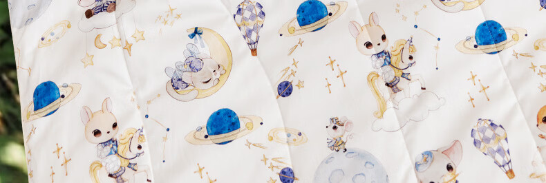 YEEHOO Baby and Child Class A 100% Cotton Silk Quilt Spring and Autumn Quilt Core Gift Box Little Prince Star Moon 150*200 2