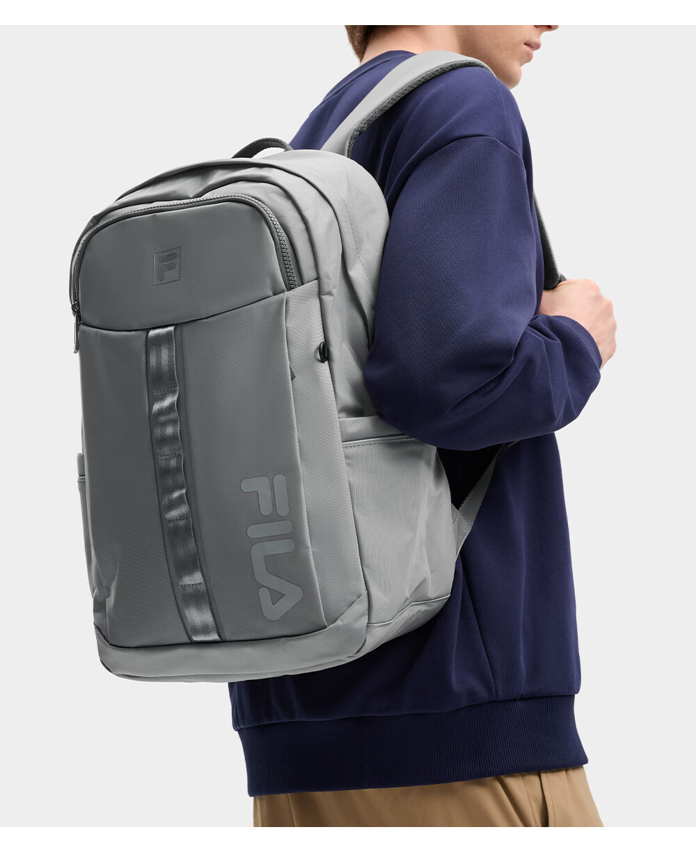 FILA Official Men's New Casual Commuter Backpack Large Capacity Laptop Bag School Bag 21