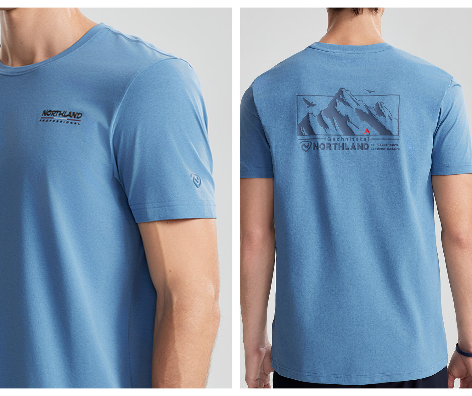 NORTHLAND Men's Crew Neck Short Sleeve T-Shirt 2026 New Outdoor Sun Protection Antibacterial Quick-Dry 29