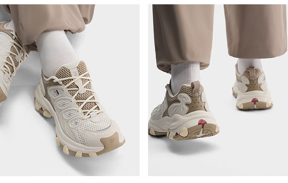 FILA Official Women's Shoes TRUFFLE 2 Dad Shoes, 2026 Autumn New Mushroom Shoes 2nd Generation Casual Shoes 44