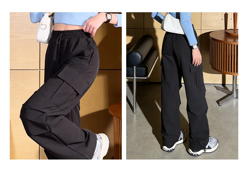 TonLion Women's Summer Workwear Pants New Cool-Touch Straight-Leg Jogger Convertible Elastic Slim Fit Sports Trousers 8