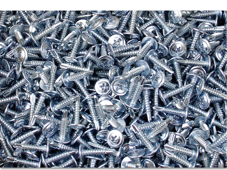 镀锌大扁头钻尾螺丝 自攻螺钉 燕尾钉 彩钢瓦铁皮螺丝钉 m4.2 m4.