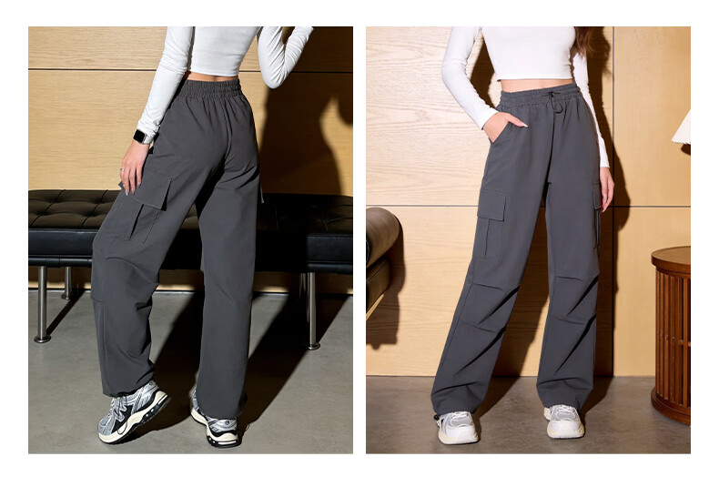 TonLion Women's Summer Workwear Pants New Cool-Touch Straight-Leg Jogger Convertible Elastic Slim Fit Sports Trousers 11
