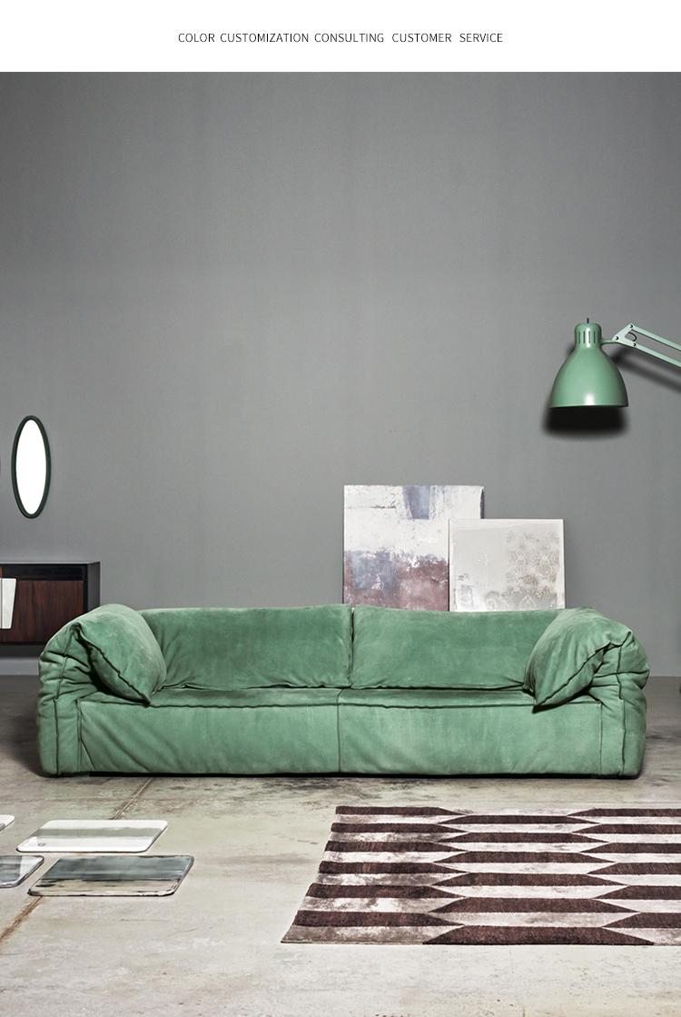 baxter头层真皮沙发客厅现代极简磨砂皮小户型科技布大象耳朵原版 bax