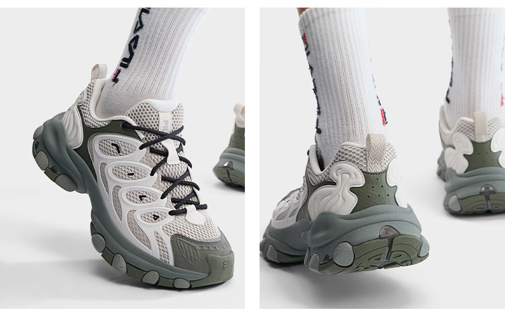 FILA Official Men's Shoes TRUFFLE 2 Dad Shoes, 2026 Autumn New Style Mushroom Shoes 2nd Generation Casual Shoes 22