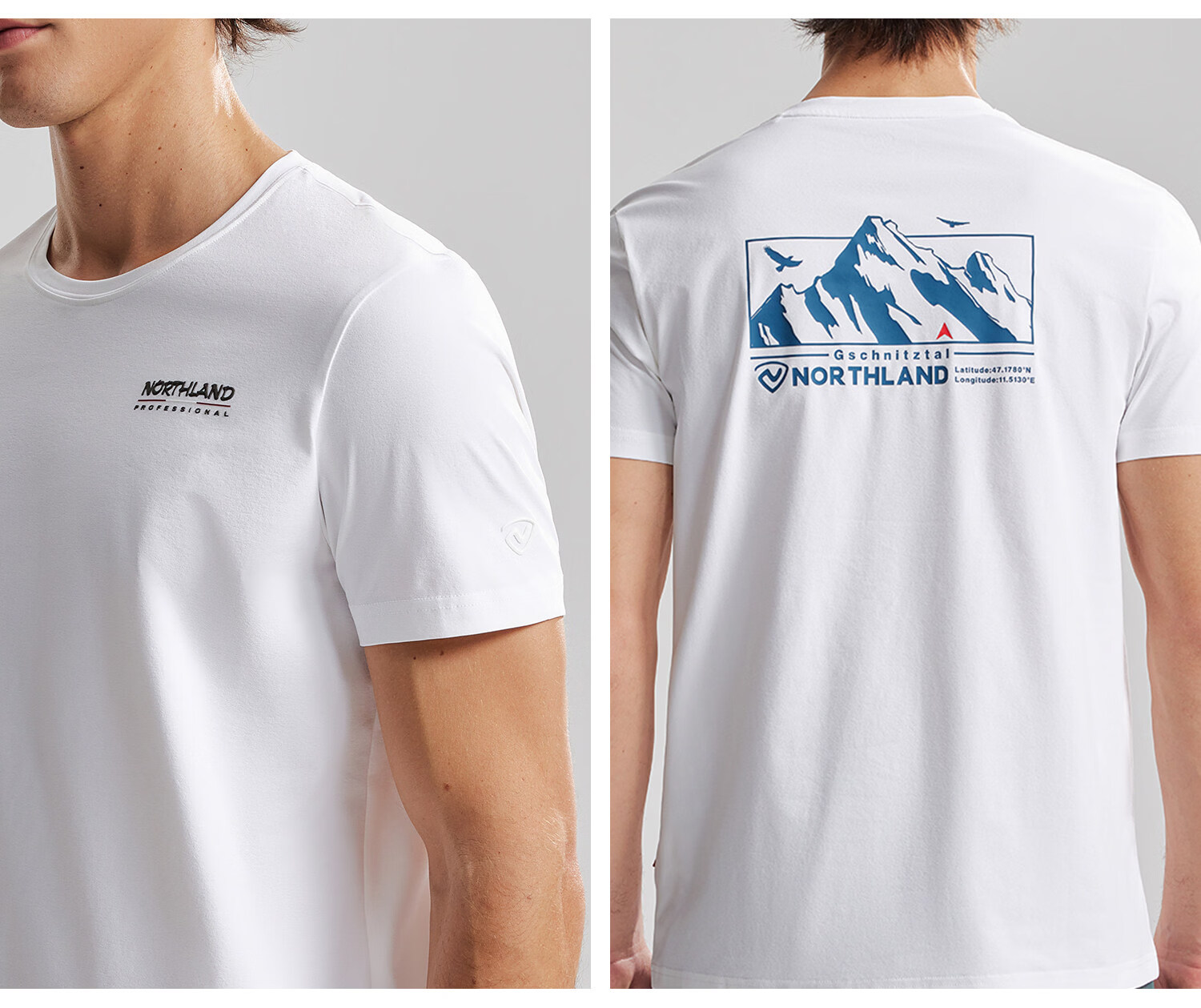 NORTHLAND Men's Crew Neck Short Sleeve T-Shirt 2026 New Outdoor Sun Protection Antibacterial Quick-Dry 18