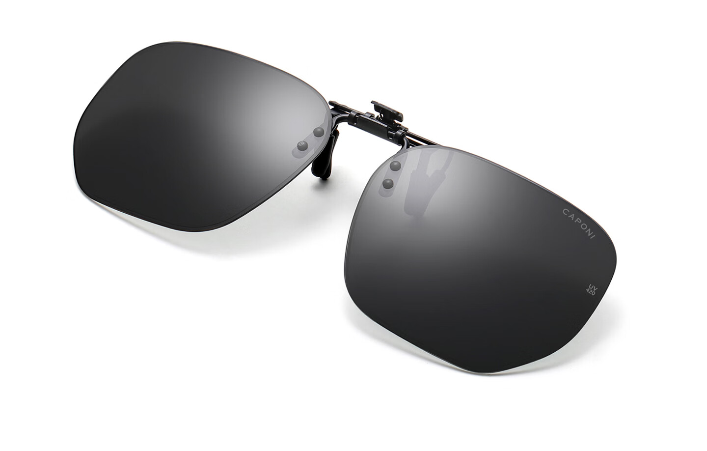 CAPONI Polarized Clip-On Sunglasses for Men, Prescription Compatible, Anti-Glare, UV Protection, Driving Sunglasses 36
