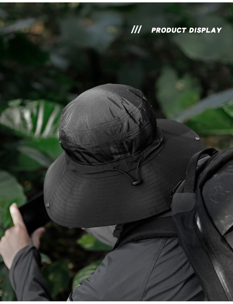 Tactical Bird Lightweight Breathable Large Brim Summer Outdoor Fisherman Hat Men’s Hiking Mountaineering Sun Protection Thin Sunshade Fishing Cap 7