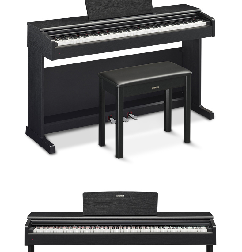 yamaha雅马哈电钢琴ydp144164成人88键重锤数码立式电子钢琴143163