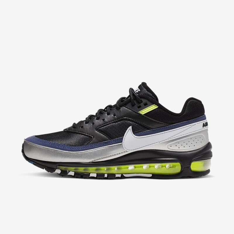 耐克nike男鞋airmax97bw子弹头气垫跑鞋运动鞋ao2406blueredsilblk6
