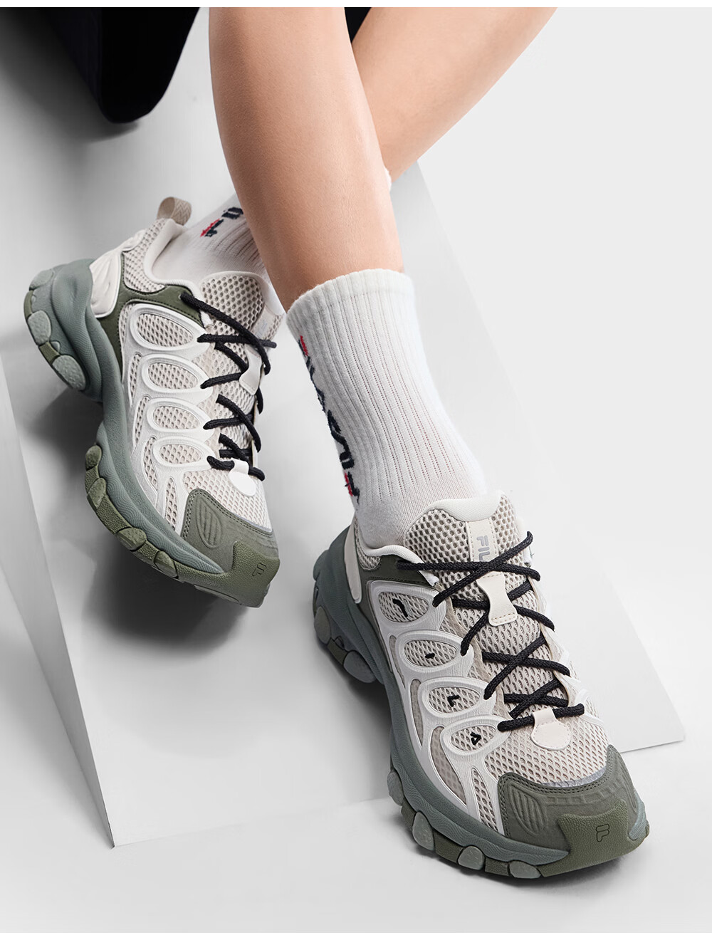 FILA Official Men's Shoes TRUFFLE 2 Dad Shoes, 2026 Autumn New Style Mushroom Shoes 2nd Generation Casual Shoes 21