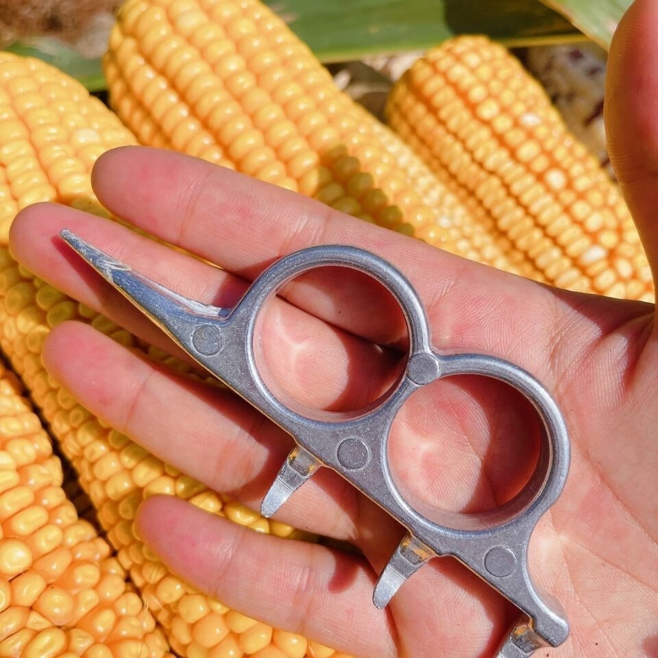 j扒苞米s器农用剥玉米皮小工具一抓开扒玉米的签子铝合金 锰钢扒苞米