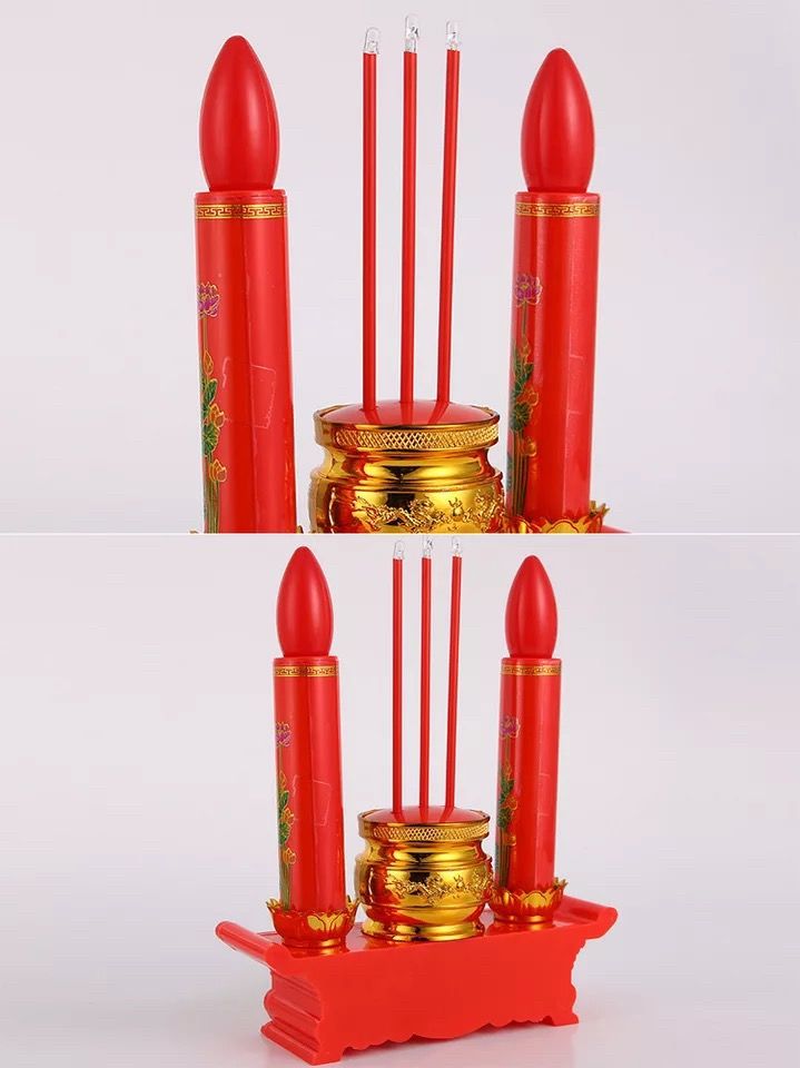 yingpan新疆西藏专链电蜡烛灯供佛led电子香烛灯电池财神灯电香炉插电