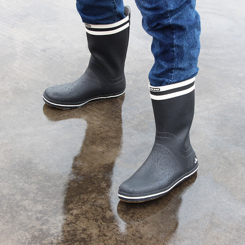 春夏新款透气雨鞋中筒水鞋重中帮钓鱼胶靴防水防滑轻便休闲士兵靴 tre