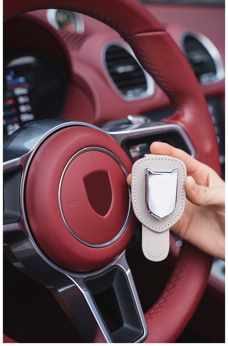 适用于保时捷新卡宴macan911帕拉梅拉718车载眼镜盒眼镜夹改装内饰