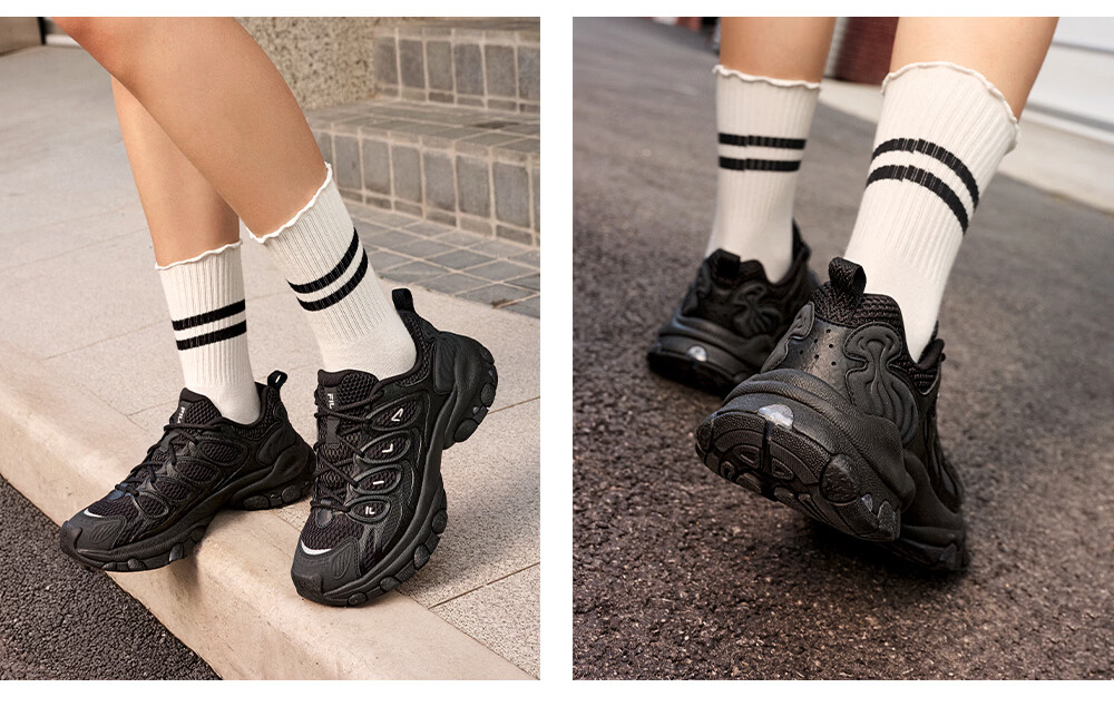 FILA Official Women's Shoes TRUFFLE 2 Dad Shoes, 2026 Autumn New Mushroom Shoes 2nd Generation Casual Shoes 26