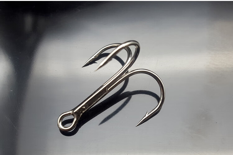 锚钩三爪钩锚鱼钩套装三锚钩假饵路亚钩划挂鱼钩三本钩蝴蝶钩渔具 50