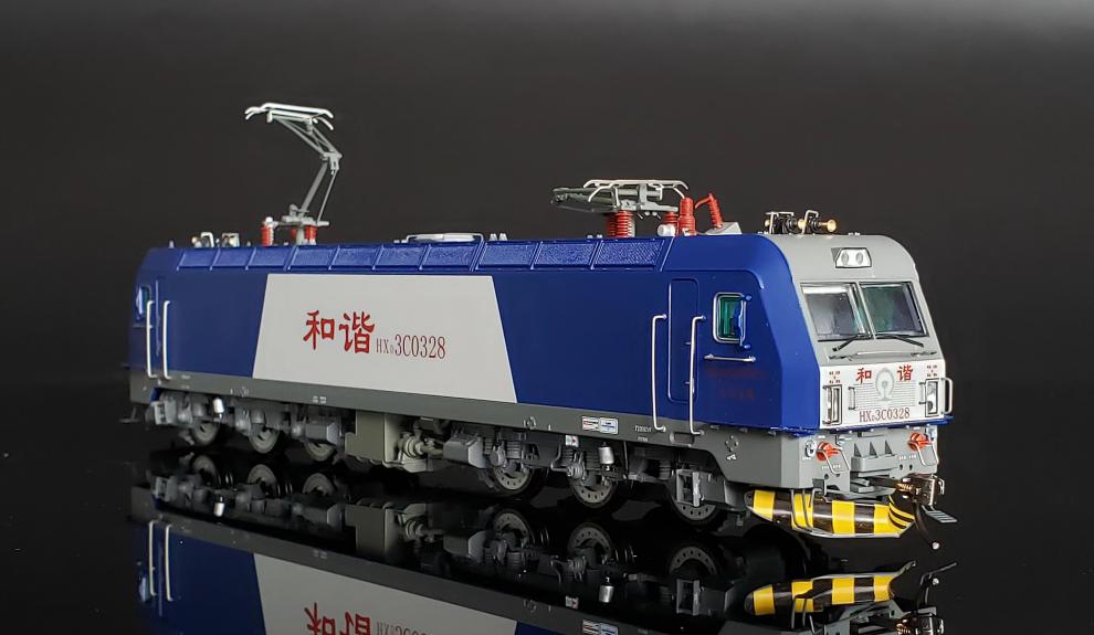 中国火车模型 和谐hxd3c型电力机车ho型1:87 广铁广段
