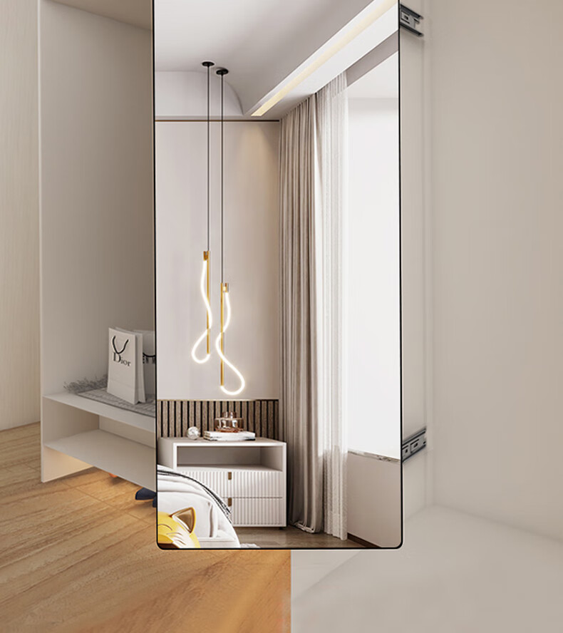 小 米(m i)米 家生态家居通用衣柜镜子推拉镜隐形内装全身镜旋转