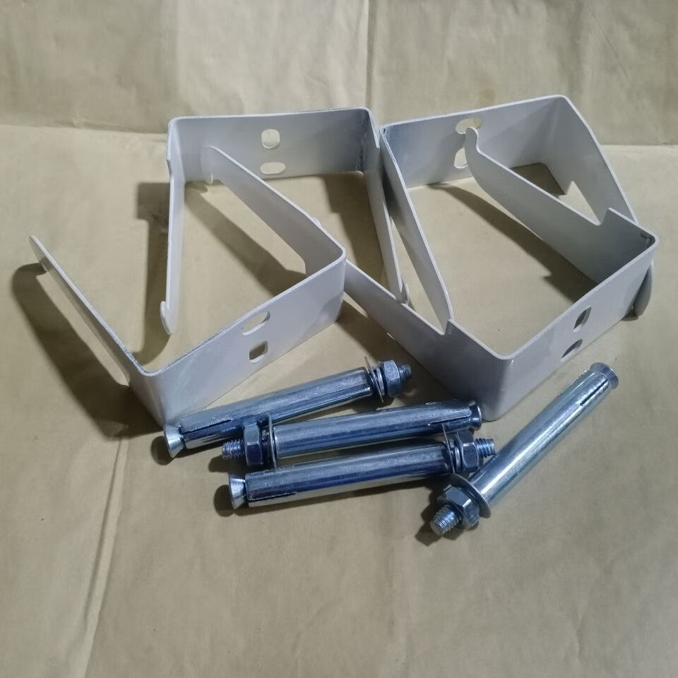 8050暖气片挂钩 脱钩挂件白色双挂钩套装加厚承重配件 四套16个装带