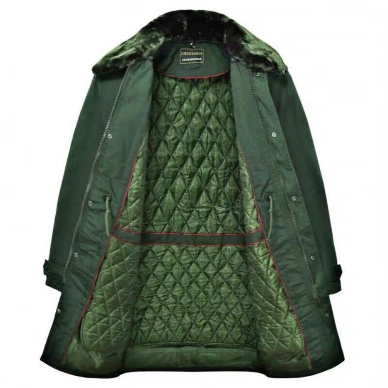 围馨(v&x-char) 际华冬季大衣棉服长款加厚男士寒区加厚保暖防寒 伍士