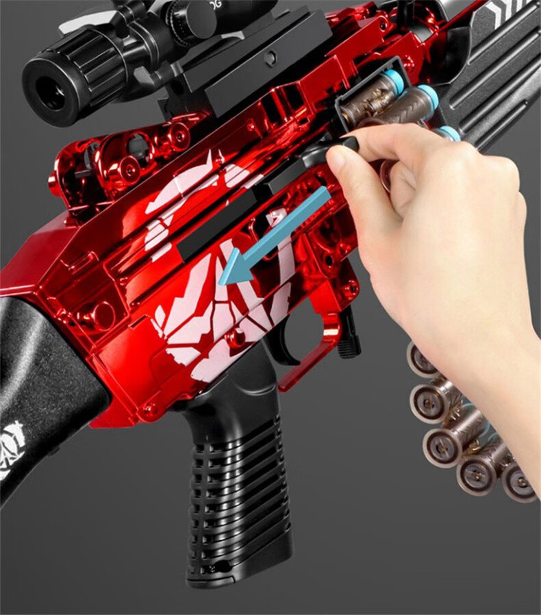 童先森六一儿童节礼物m249电动连发软弹枪生日礼物送男孩轻机关枪儿童