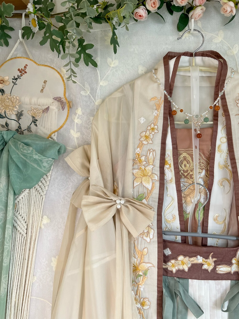 【高端轻奢】原创刺绣大袖衫对襟长衫宋制汉服女夏季中国风新 对襟