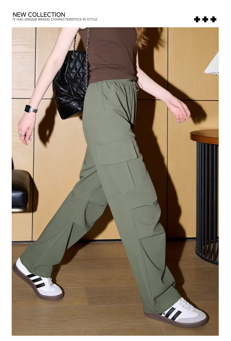 TonLion Women's Summer Workwear Pants New Cool-Touch Straight-Leg Jogger Convertible Elastic Slim Fit Sports Trousers 2