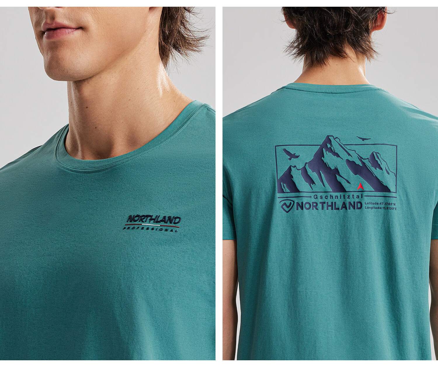 NORTHLAND Men's Crew Neck Short Sleeve T-Shirt 2026 New Outdoor Sun Protection Antibacterial Quick-Dry 23