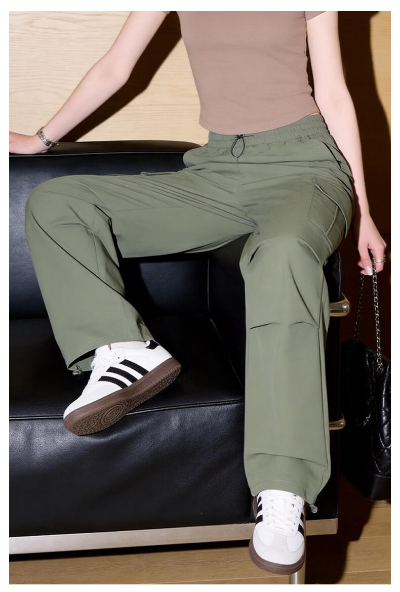 TonLion Women's Summer Workwear Pants New Cool-Touch Straight-Leg Jogger Convertible Elastic Slim Fit Sports Trousers 12