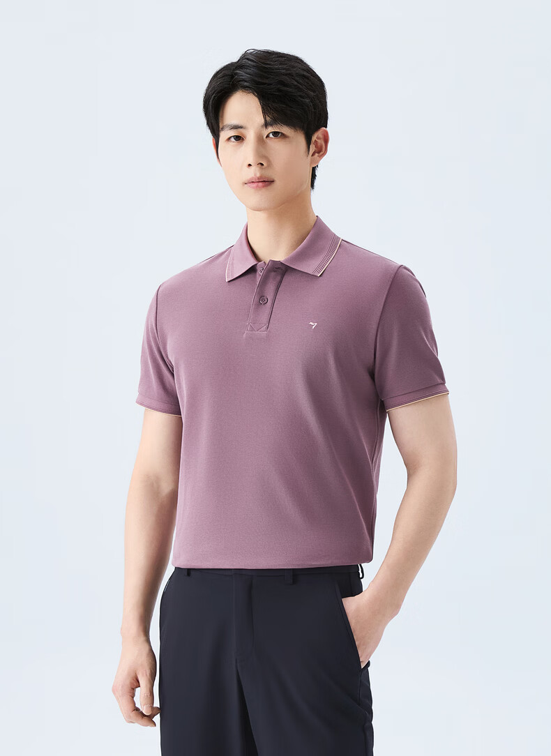 SEVEN Cool-Touch Non-Shrinking Collar Men's Summer Breathable Short-Sleeve POLO Shirt Business Casual Top 2XL 2
