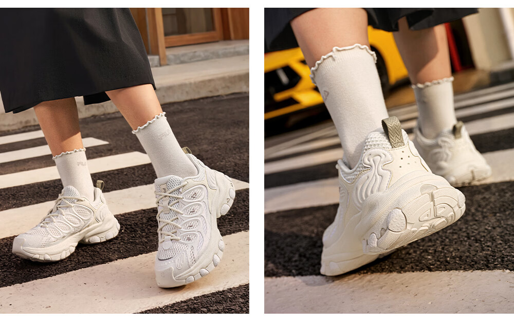 FILA Official Women's Shoes TRUFFLE 2 Dad Shoes, 2026 Autumn New Mushroom Shoes 2nd Generation Casual Shoes 29