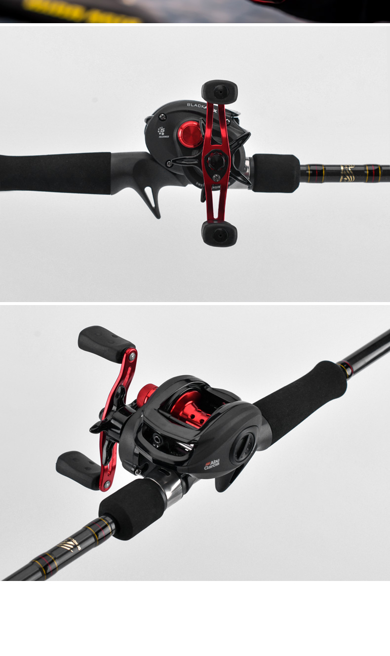 abugarcia阿布bmax3水滴轮雷强竿轻雷路亚竿套装三竿稍路亚竿mh调打黑