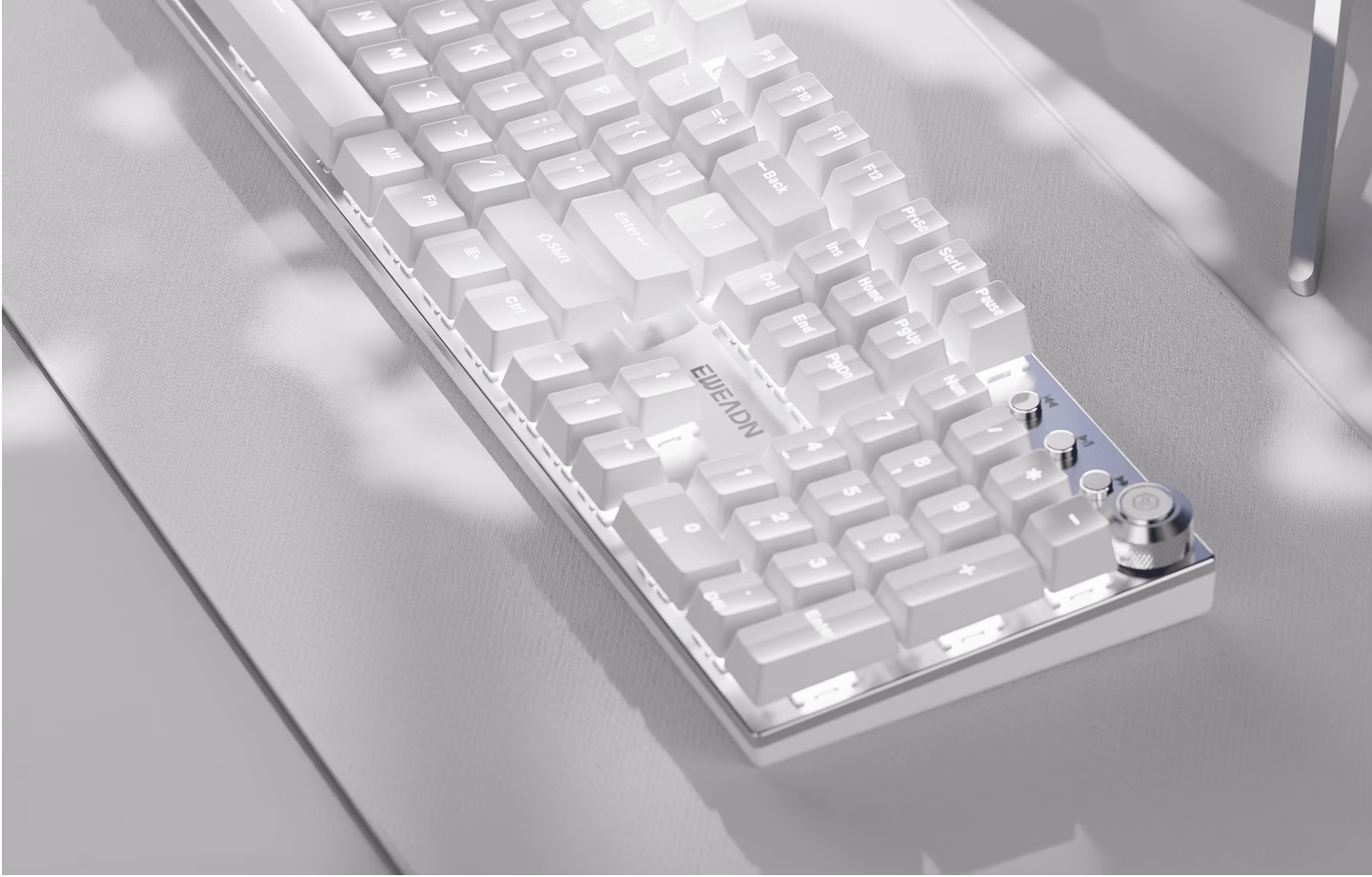EWEADN TK100 Wireless Mechanical Keyboard and Mouse Set Bluetooth Tri-mode Wired Desktop Laptop Gaming 104-Key Office High-Value 5