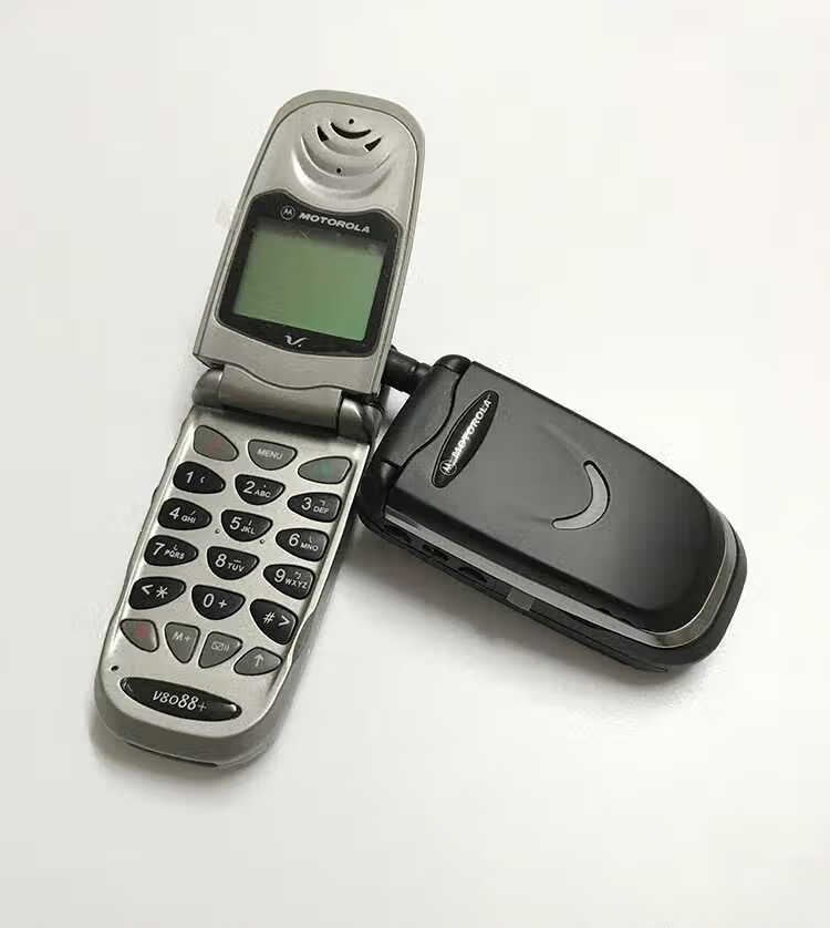 摩托罗拉(motorola)翻盖手机经典怀旧古董备用机老人机收藏机 宝蓝色