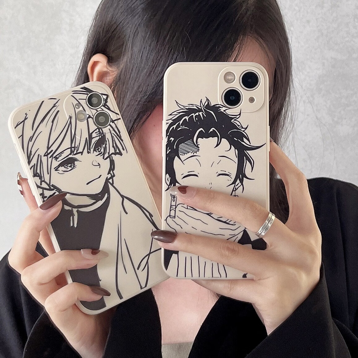 jean miss 日漫动画卡通炭治郎善逸适用苹果11手机壳iphone12promax