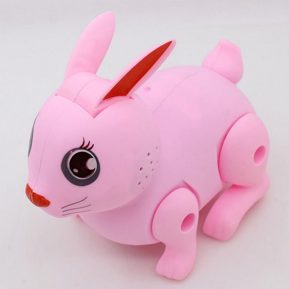 会动的跳跳小兔子带灯光音乐唱歌仿真儿童玩具 电动跳跳兔子【白色】