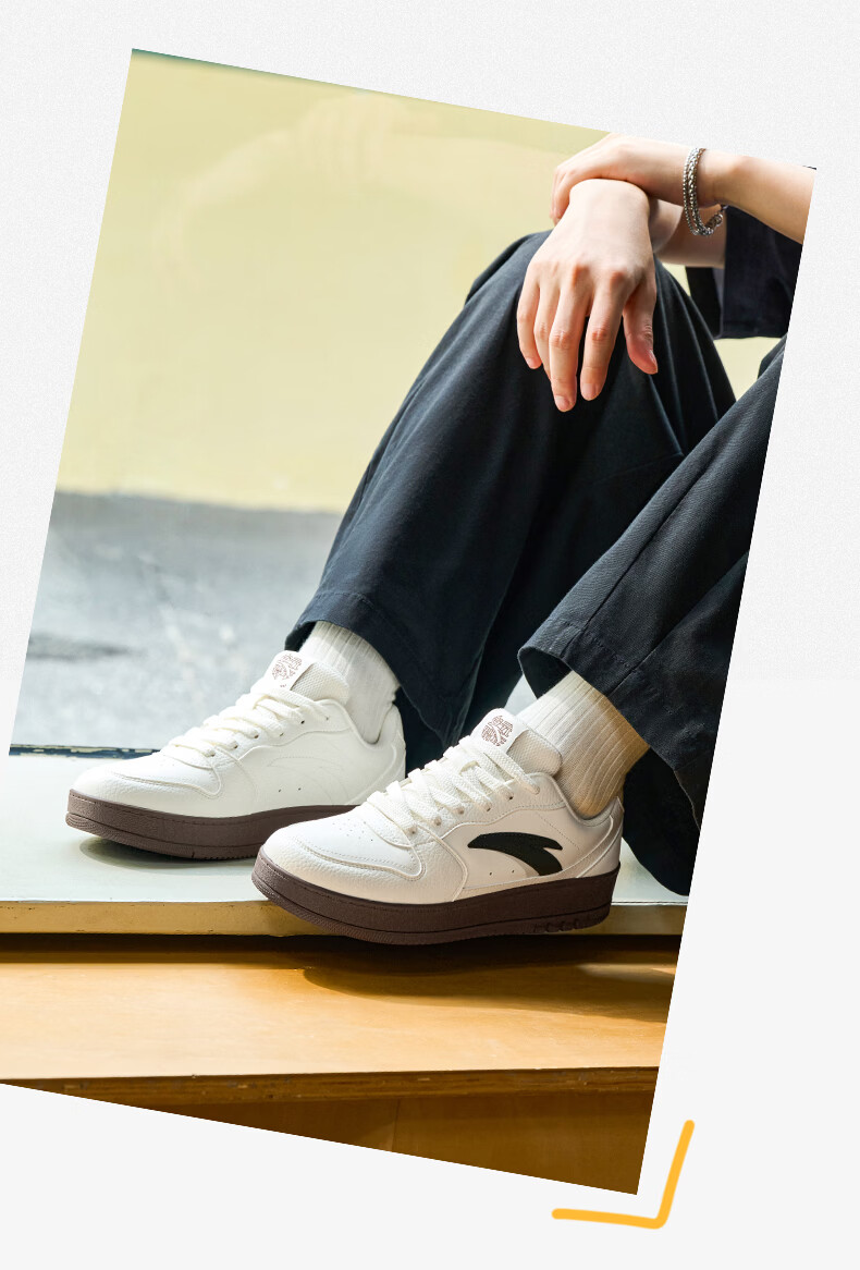 ANTA Year 1 2v2 | Men's Sneakers, New Autumn And Winter Style, Thick-Soled White Shoes, Couples' Youth Trendy Height-Increasing Casual Wear-Resistant 13