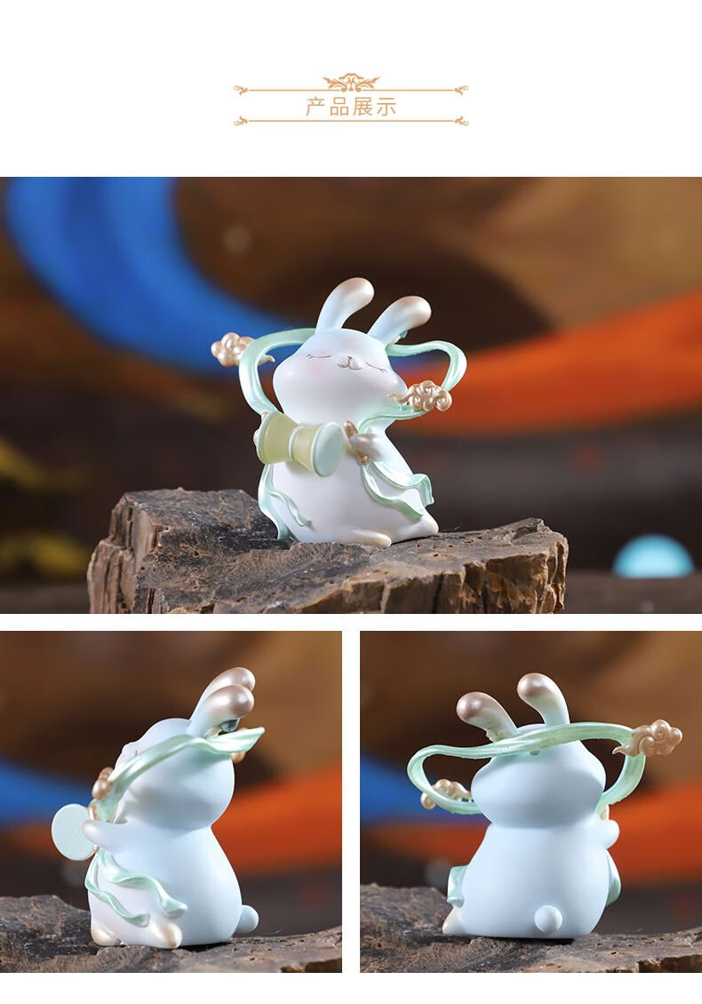 盲盒网红2022新款中秋送礼品飞天兔囡潮玩可爱玉兔摆件女孩礼物 飞天