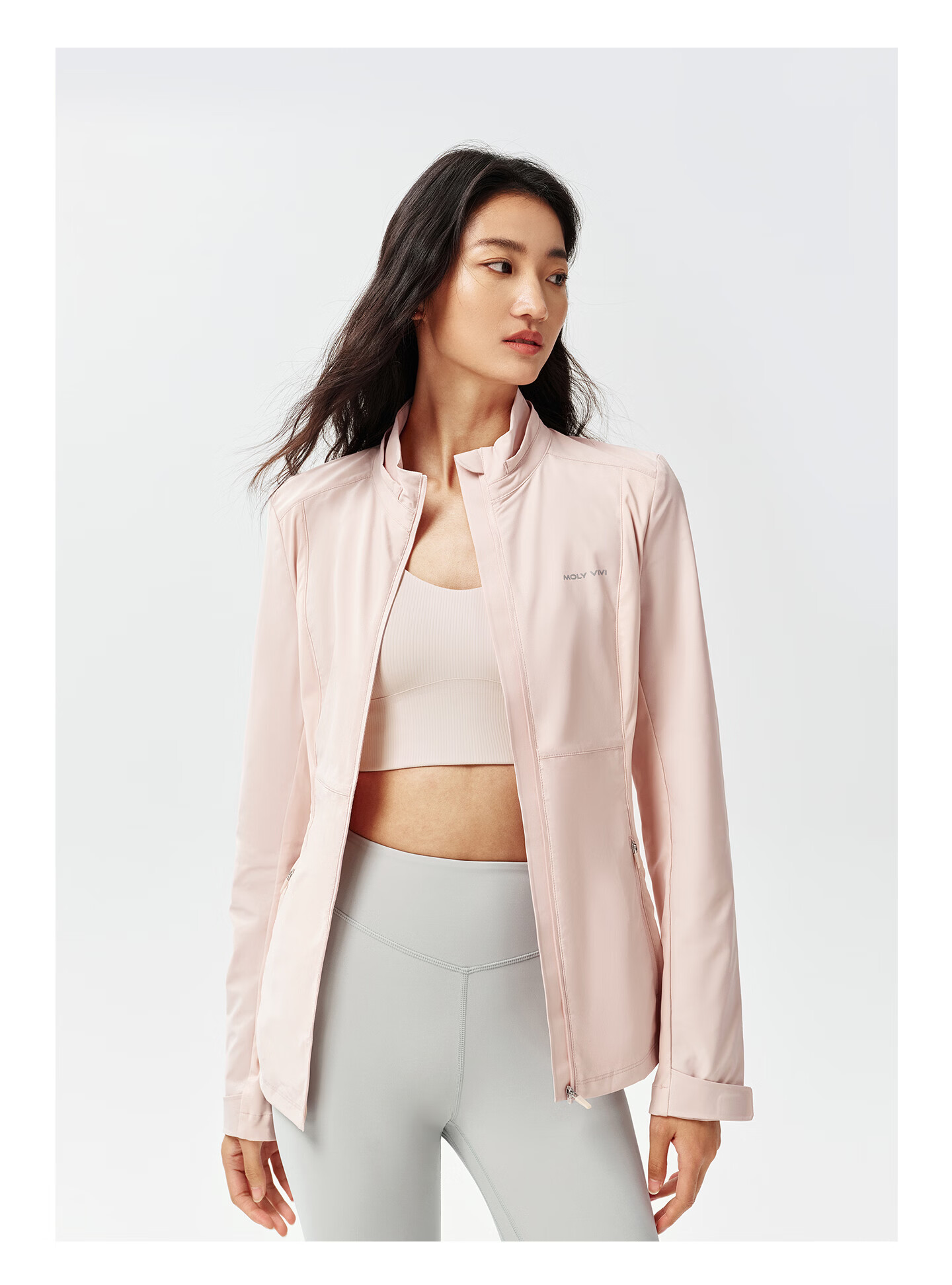 MOLY VIVI [Same As Pangdonglai] Lightweight Wind Basic Slim Sun Protection Jacket for Women, Summer Sun Protection Coat, Magic Vivy 29