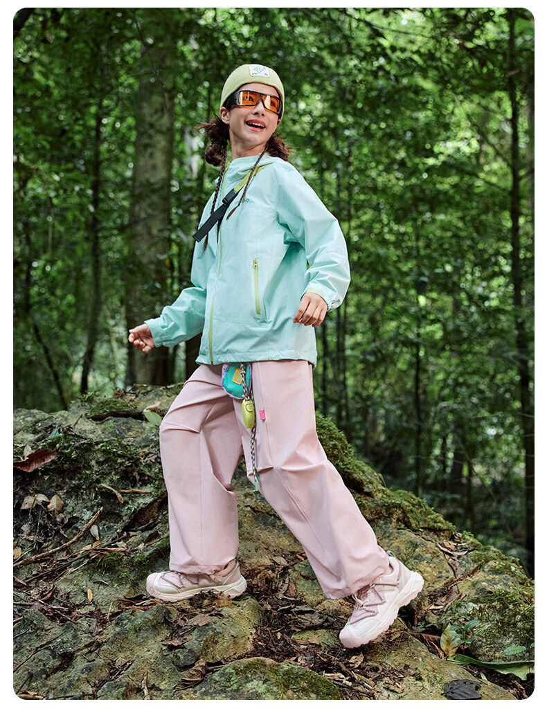 TOREAD [Xingye] Children's Pants Boys Girls Big Kids Autumn Winter Casual Trendy Sports Cargo Pants Cang Green 120 34