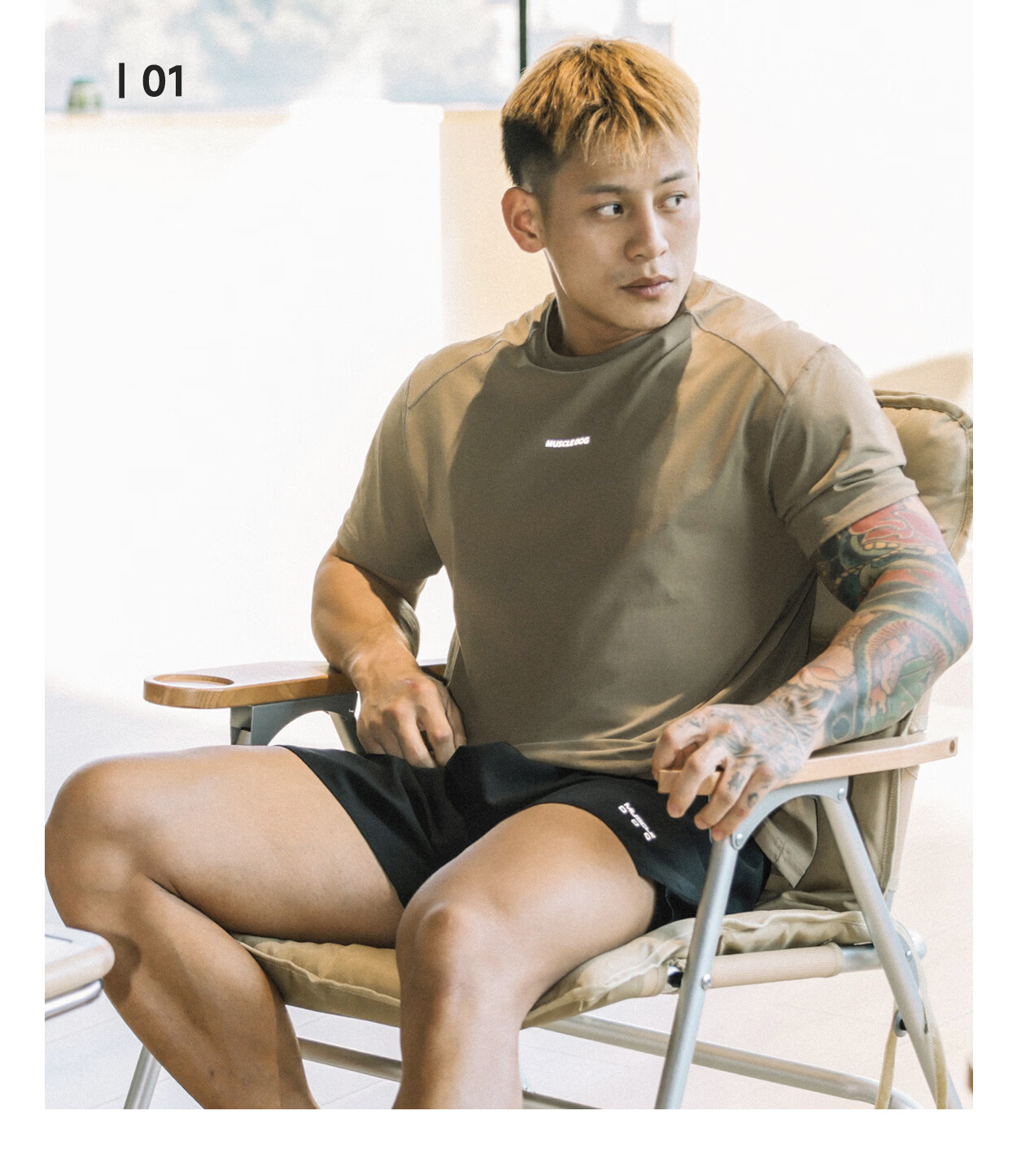 MUSCLE DOG Muscle Dog [Body Sensation Boost T-Shirt] 2026 New Quick-Dry Antibacterial Short Sleeve T-Shirt for Men Sports Training Fitness Top 4