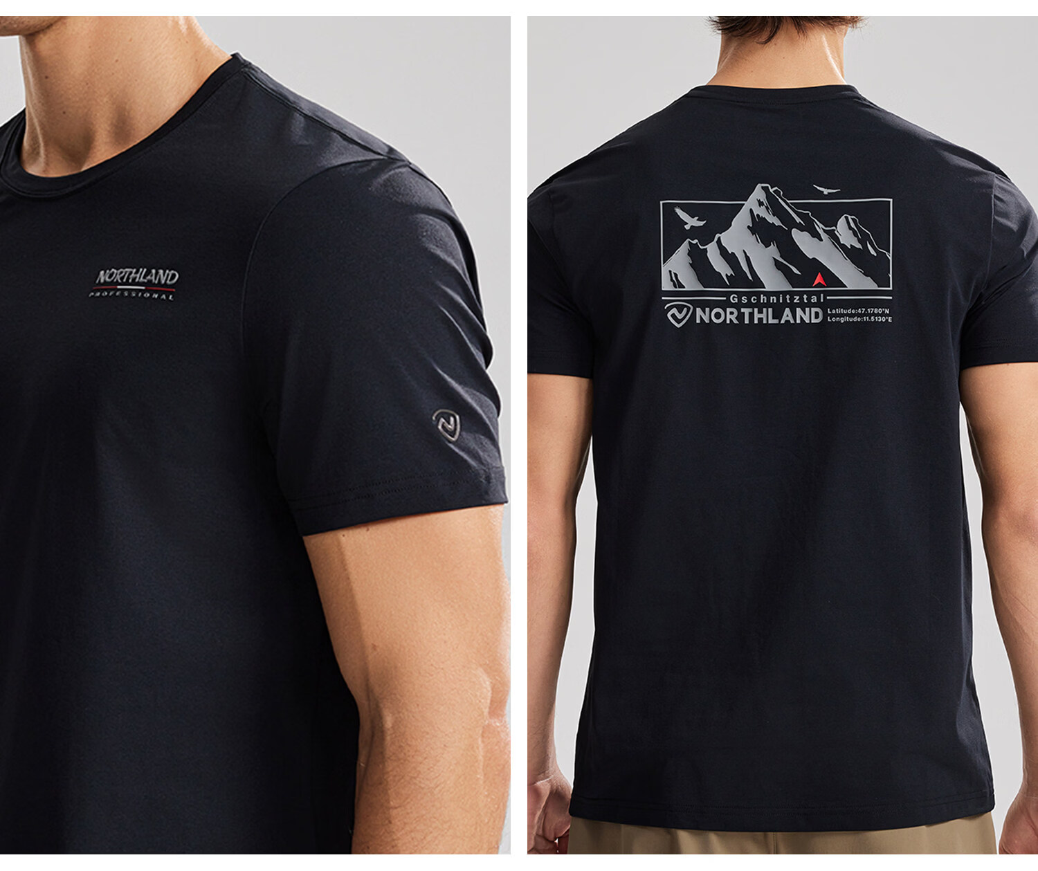 NORTHLAND Men's Crew Neck Short Sleeve T-Shirt 2026 New Outdoor Sun Protection Antibacterial Quick-Dry 32