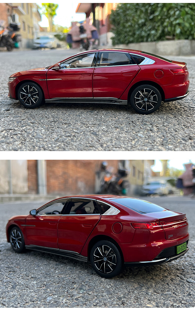 1:18原厂汽车模型 byd auto 比亚迪汽车 汉 ev 仿真合金收藏模型 此款