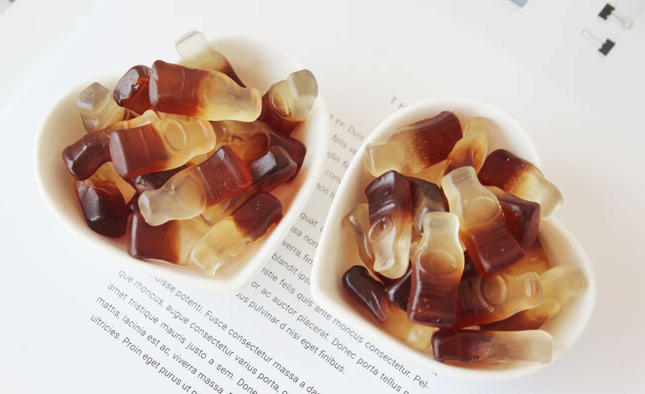 可乐味橡皮糖 qq糖 汽水味软糖 儿童糖果零食 六一万圣节圣诞节糖 酸