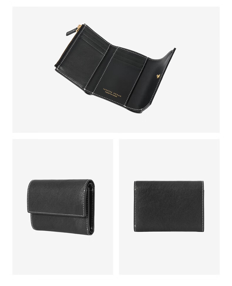 VANESSA HOGAN VH Women's Soft Tanned Cowhide Multi-Card Wallet Coin Purse Birthday Gift for Girlfriend 16