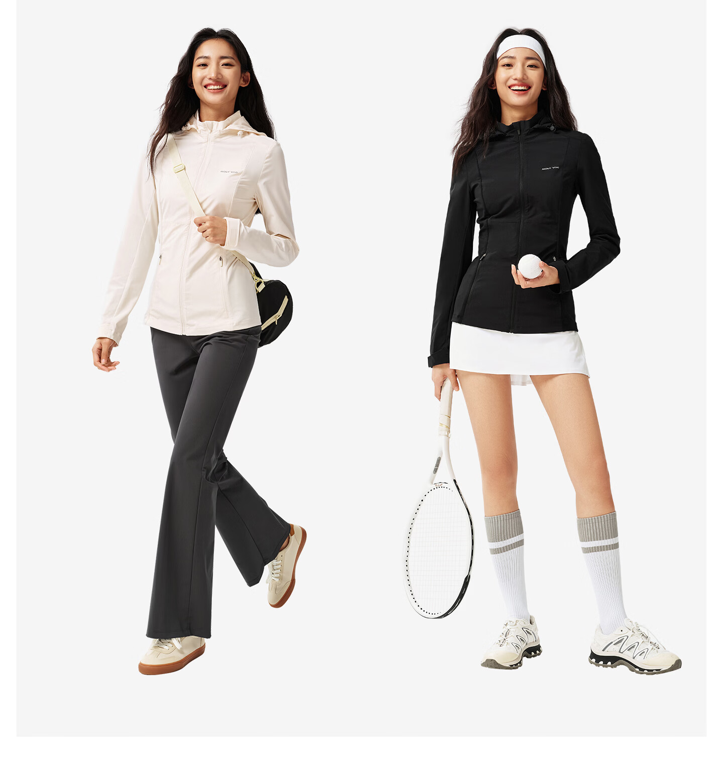 MOLY VIVI [Same As Pangdonglai] Lightweight Wind Basic Slim Sun Protection Jacket for Women, Summer Sun Protection Coat, Magic Vivy 20