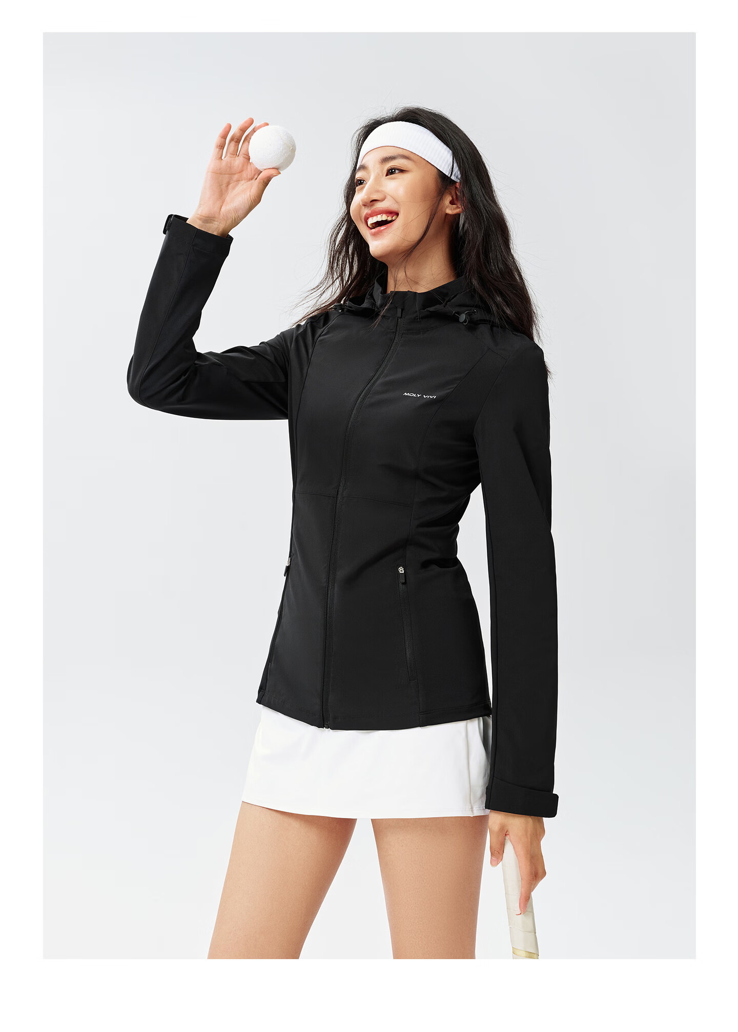 MOLY VIVI [Same As Pangdonglai] Lightweight Wind Basic Slim Sun Protection Jacket for Women, Summer Sun Protection Coat, Magic Vivy 38
